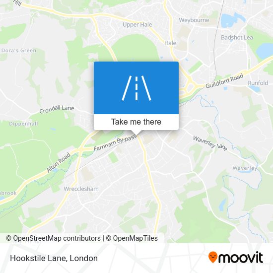 Hookstile Lane map