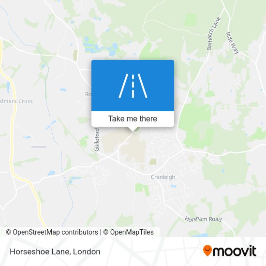 Horseshoe Lane map