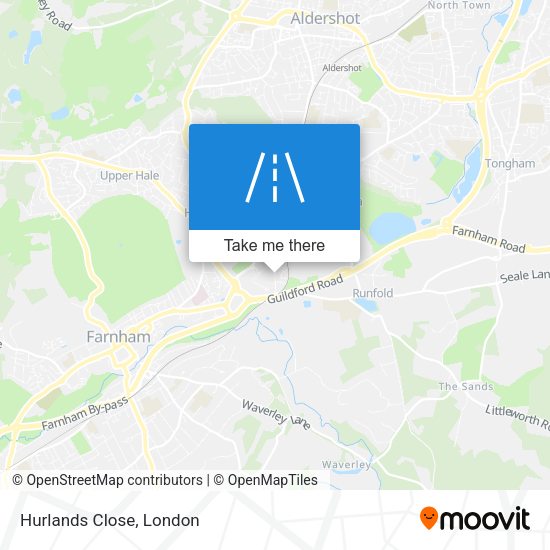 Hurlands Close map