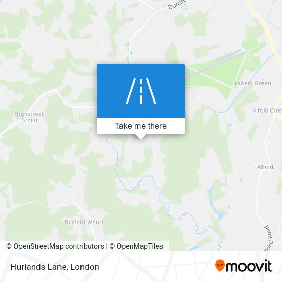 Hurlands Lane map