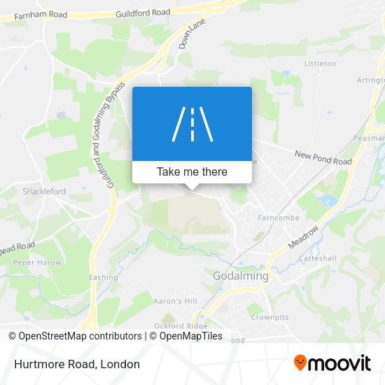 Hurtmore Road map