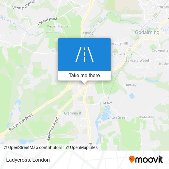 Ladycross map