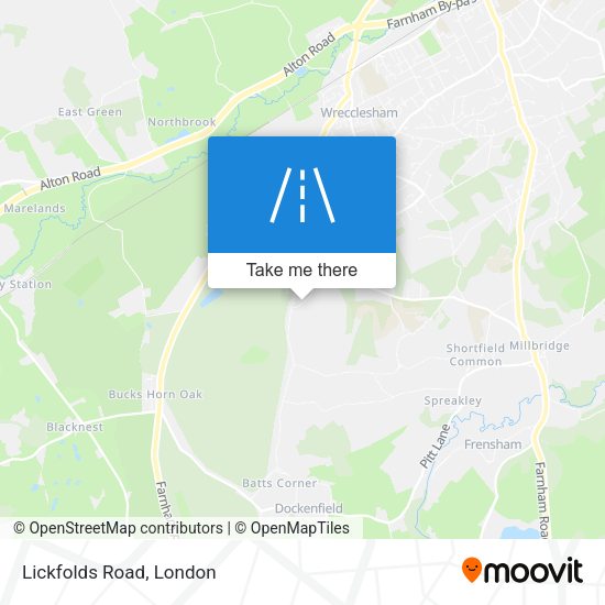 Lickfolds Road map