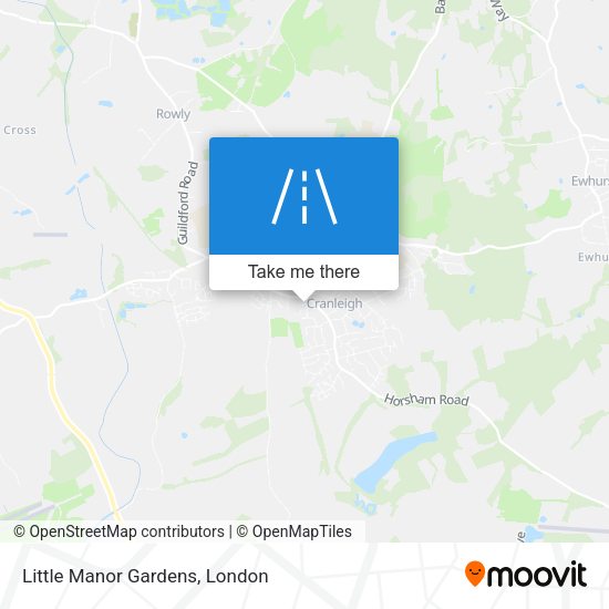Little Manor Gardens map