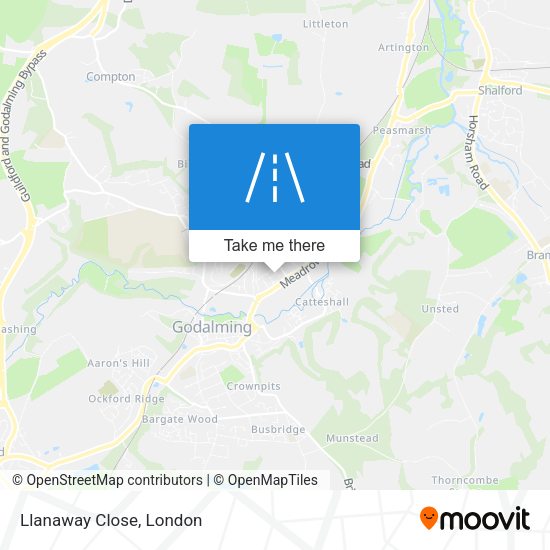 Llanaway Close map