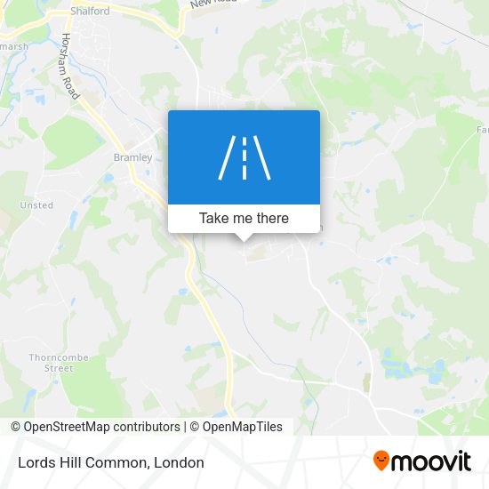 Lords Hill Common map