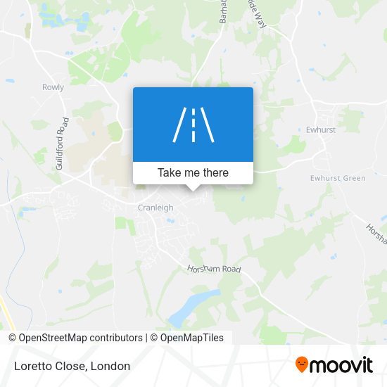 Loretto Close map