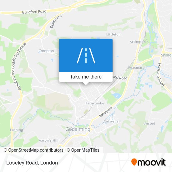 Loseley Road map