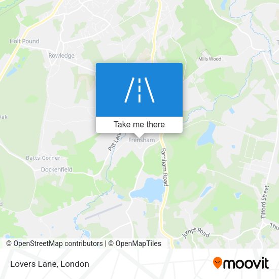 Lovers Lane map