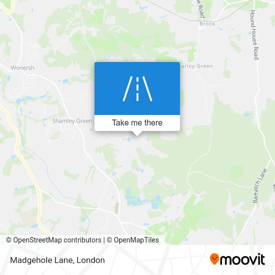 Madgehole Lane map