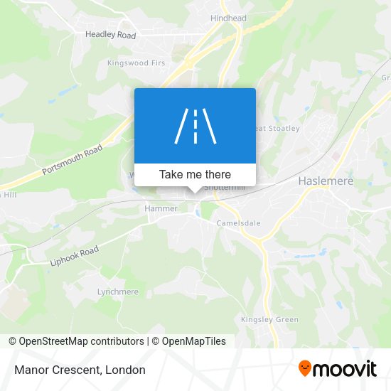 Manor Crescent map