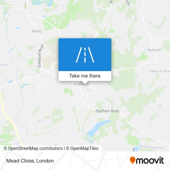 Mead Close map