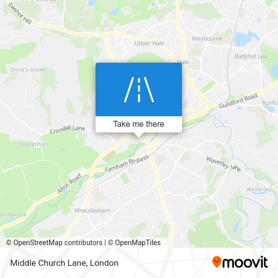 Middle Church Lane map