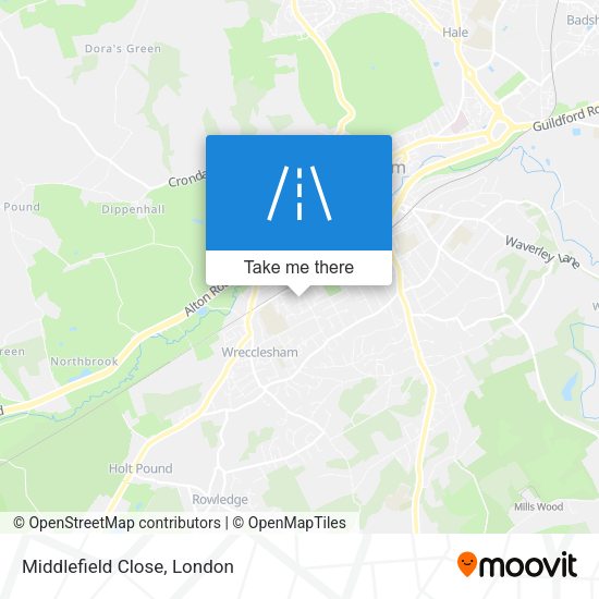 Middlefield Close map