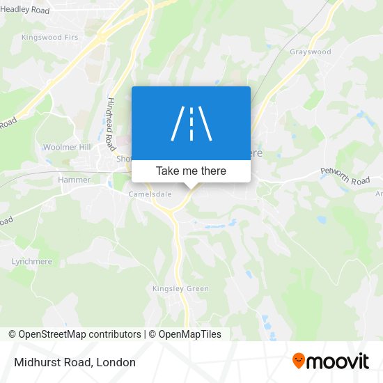 Midhurst Road map
