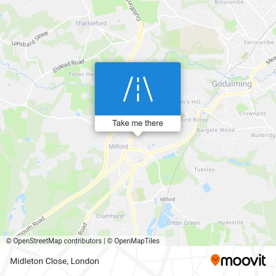 Midleton Close map