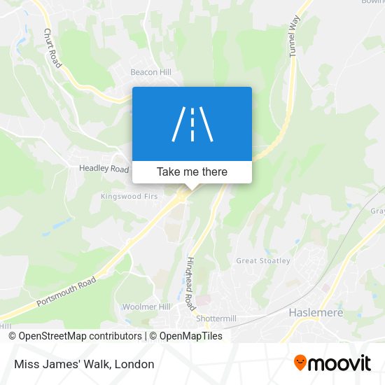 Miss James' Walk map