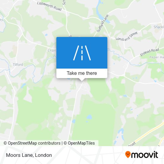Moors Lane map