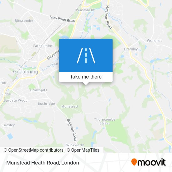 Munstead Heath Road map