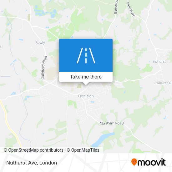 Nuthurst Ave map