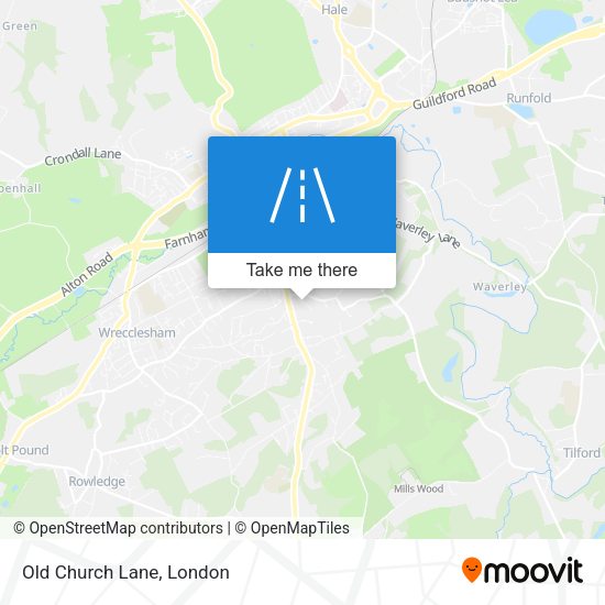 Old Church Lane map