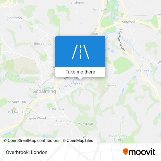 Overbrook map