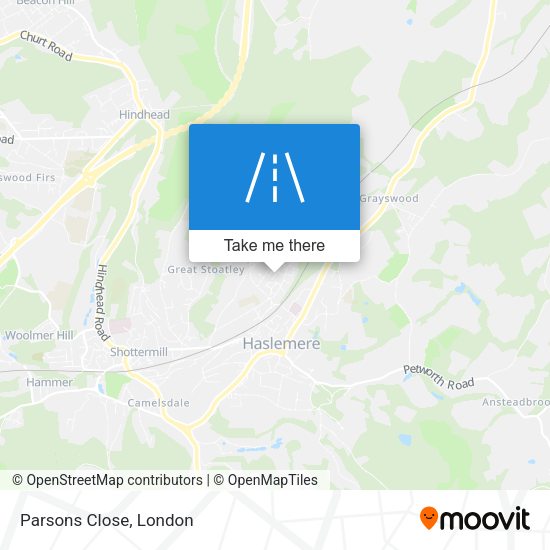 Parsons Close map