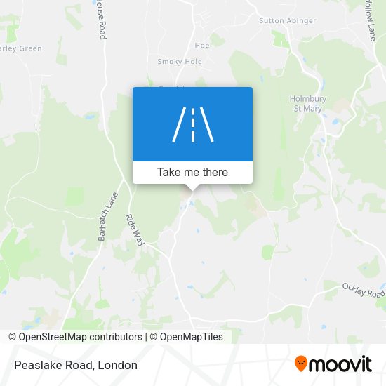 Peaslake Road map