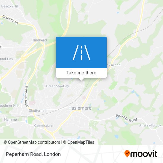 Peperham Road map