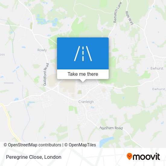 Peregrine Close map