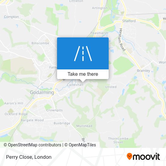 Perry Close map