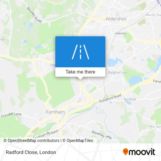 Radford Close map