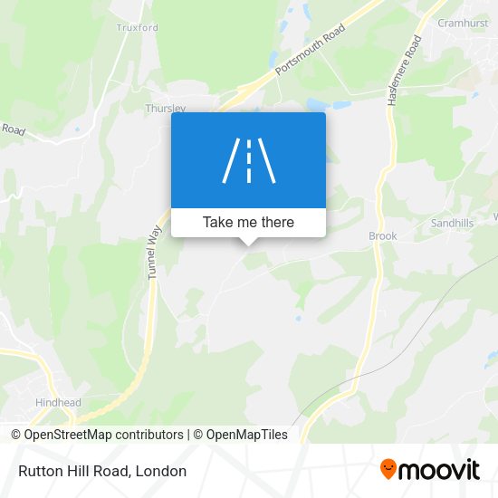 Rutton Hill Road map