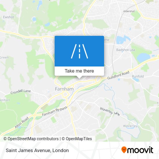 Saint James Avenue map