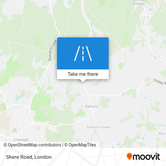 Shere Road map