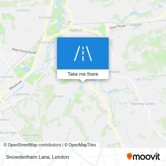 Snowdenham Lane map