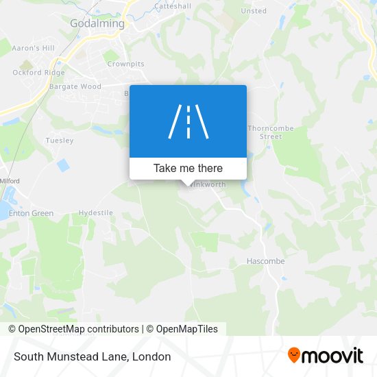 South Munstead Lane map