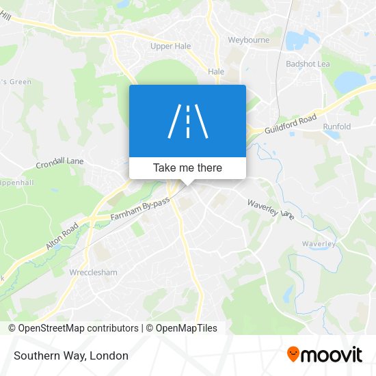 Southern Way map