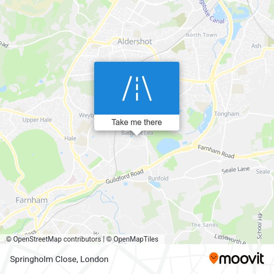 Springholm Close map