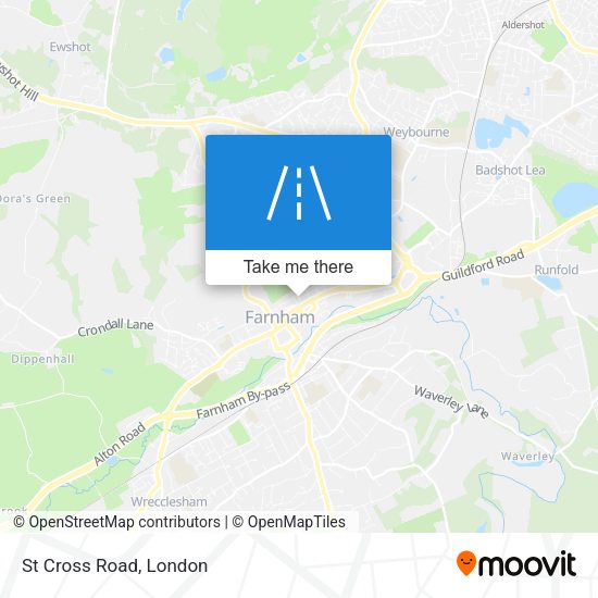 St Cross Road map
