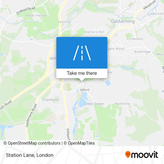 Station Lane map