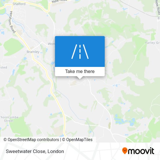 Sweetwater Close map