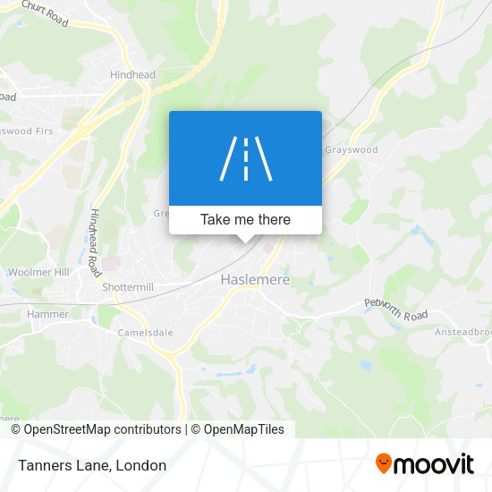 Tanners Lane map