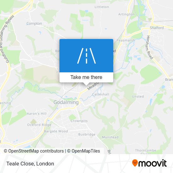 Teale Close map