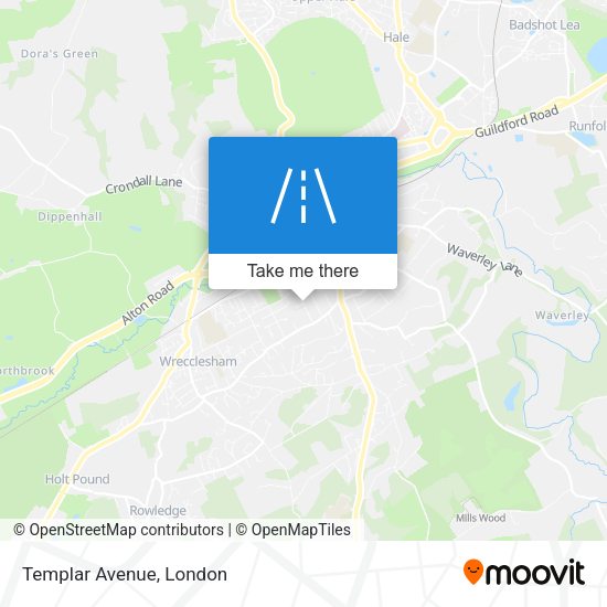 Templar Avenue map