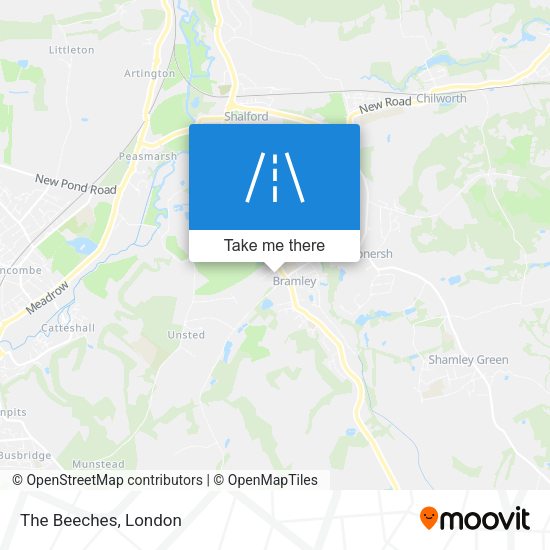 The Beeches map