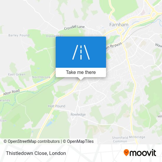 Thistledown Close map