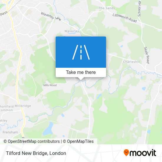 Tilford New Bridge map