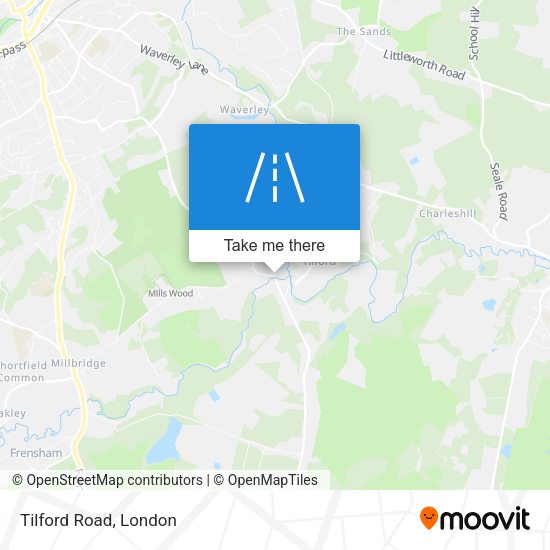 Tilford Road map