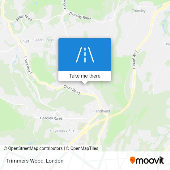 Trimmers Wood map